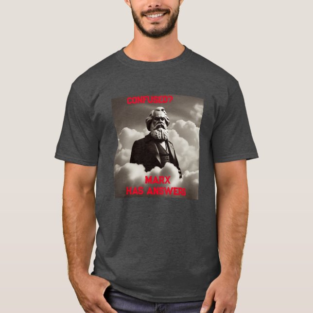 T-shirt Marx a des réponses (Devant)