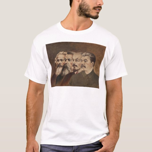 T-shirt Marx, Engels, Lénine, et Stalin (Devant)
