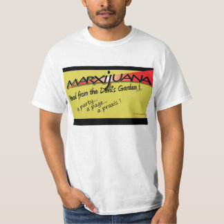 T-shirt Marxijuana : Lu du jardin du diable !