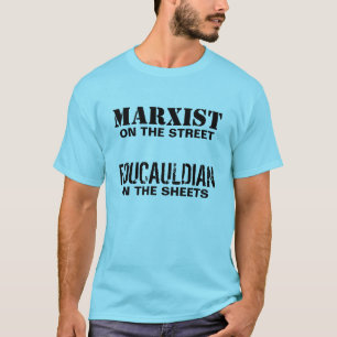 T-shirt Marxiste sur la rue/Foucauldian dans les feuilles