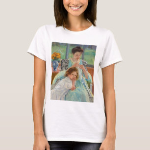 T-shirt Mary Cassatt - Jeune mère coudre