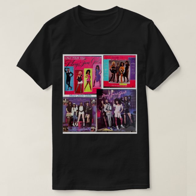 T-shirt Mary Jane Girls, funk, Soul, Pop, Disco, danse, El (Design devant)