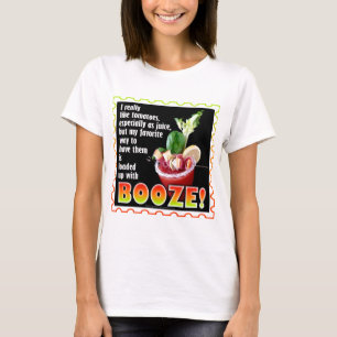 T-shirt MARY SANGLANTE, Chargé de Boissons Alcoolisées !