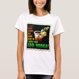 T-SHIRT MARY SANGLANTE, CHARGÉE DE BOISSONS