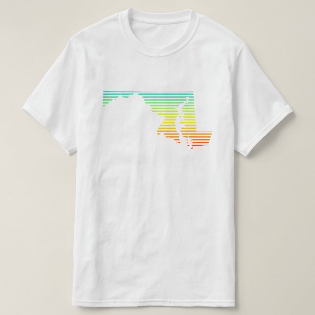 T-shirt maryland chill fondre (Design devant)