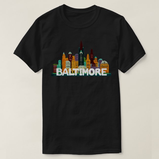 T-shirt Maryland de Baltimore (Design devant)