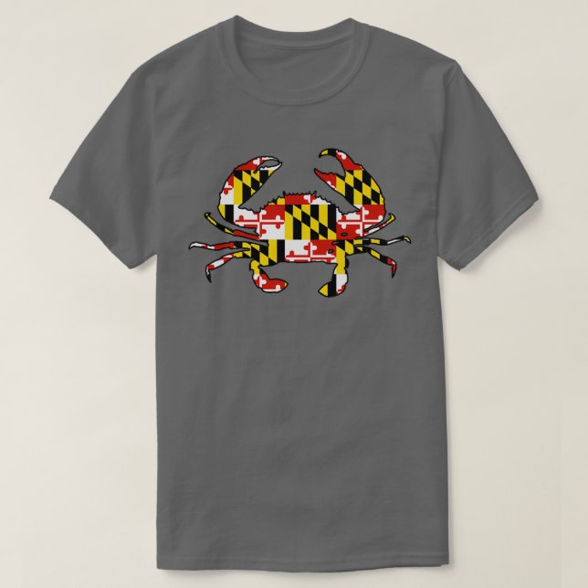 T-shirt Maryland drapeau crabe (Design devant)