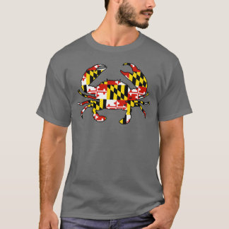 T-shirt Maryland drapeau crabe