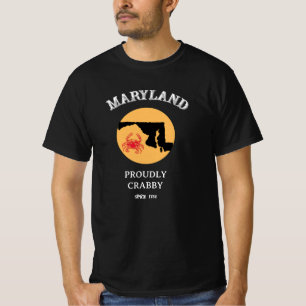 T-Shirt Maryland Fièrement Crabeuse Depuis 1788