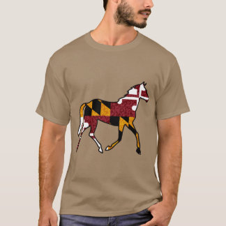 T-shirt Maryland Flag Horse