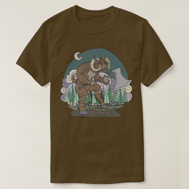 T-shirt Maryland Goatman sur Lovers Lane (Design devant)