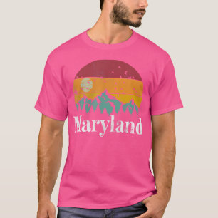 T-shirt Maryland Les années 70 80S Retro Vintage Mountain