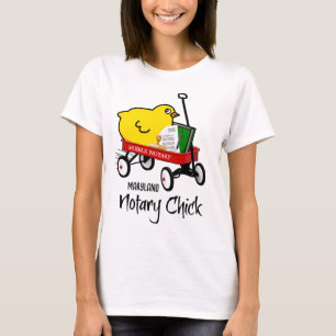 T-shirt Maryland Mobile Noir Rouge Wagon