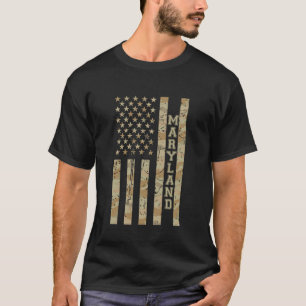 T-shirt Maryland Old Line State Chesapeake Bay Desert Camo