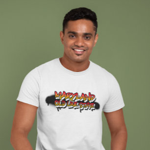 T-shirt MARYLAND OLD LINE STATE T Shirt Graffiti Gras