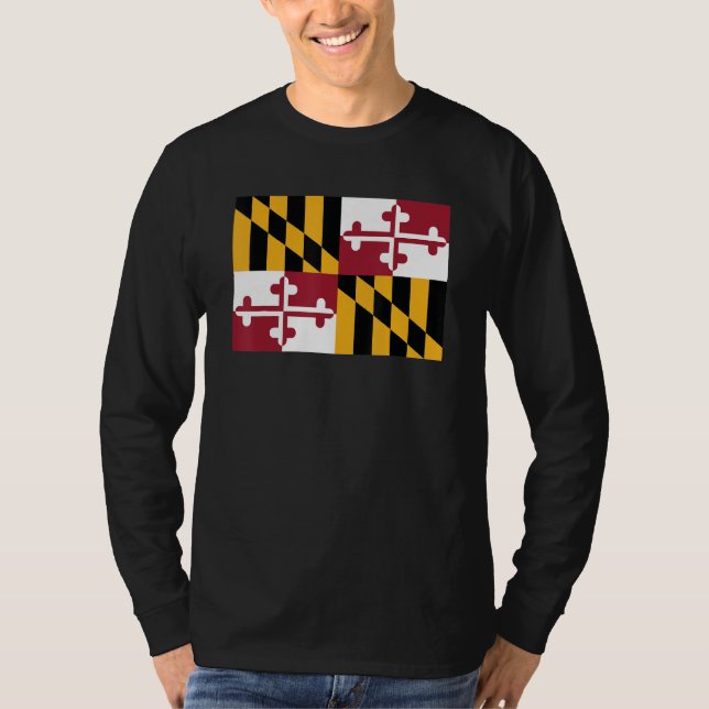 T-shirt Maryland State Flag State Of Maryland Souvenir Ame (Devant)