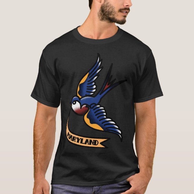 T-shirt Maryland Surdimensionné 8 (Devant)