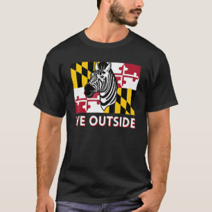 T-shirt Maryland Zebra Dmv Zebra Pg Comté Zebra Nous En De