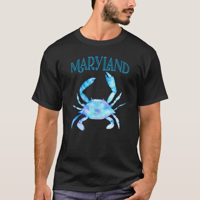 T-shirt Marylands Beau Chesapeake Bay Crabe Bleu Mary (Devant)