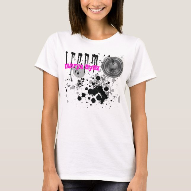 T-shirt Maryz Eyez : Dames cassées LongTank de (Devant)