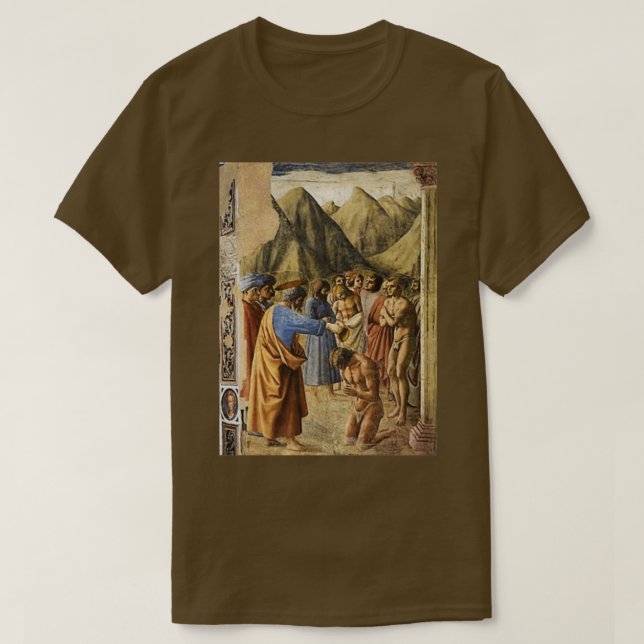 T-shirt Masaccio Baptême des Néophytes (Design devant)