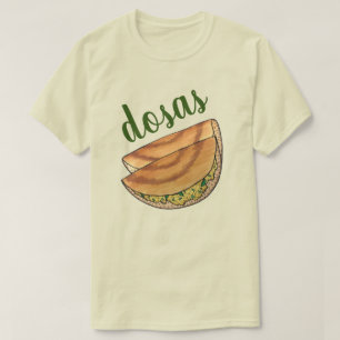 T-shirt Masala Dosas Cuisine indienne du Sud Cuisine Potat