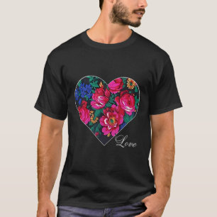 T-shirt Masani Scarf Floral Heart Lot Amour Amérindien