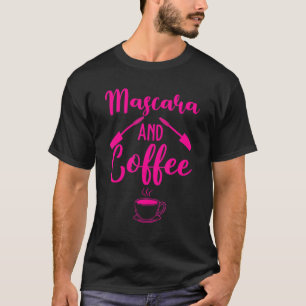 T-shirt Mascara et café pour femmes filles Cosmetologie 4