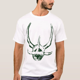 T-shirt Máscara Verde Oscuro de Vejigante de Ponce