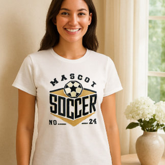 T-shirt Mascot Soccer Shirt - Bold Team Logo avec numéro