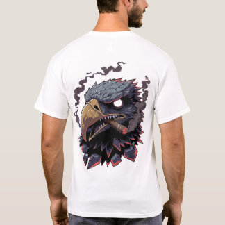 T-shirt Mascotte aigle de pierre féroce