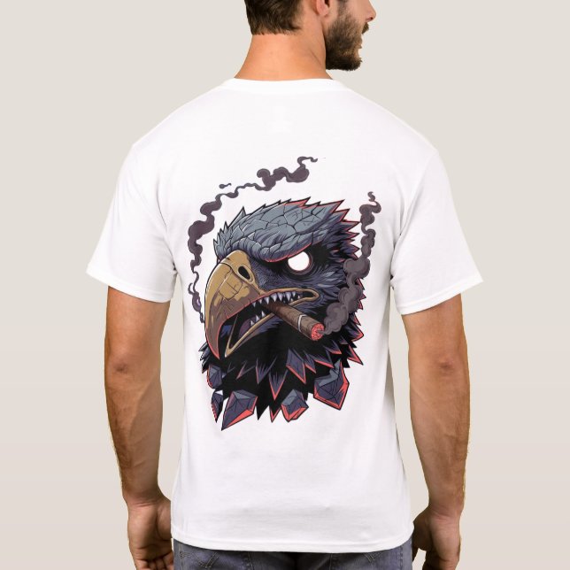 T-shirt Mascotte aigle de pierre féroce (Dos)