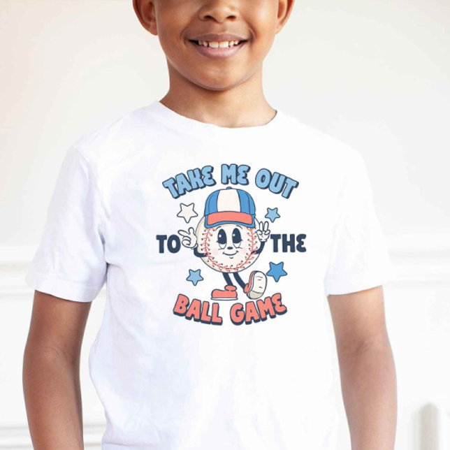 T-shirt Mascotte de baseball Vintage rétro (Créateur téléchargé)