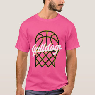 T-shirt Mascotte De Basket-Ball Noir Or Pour Basketba