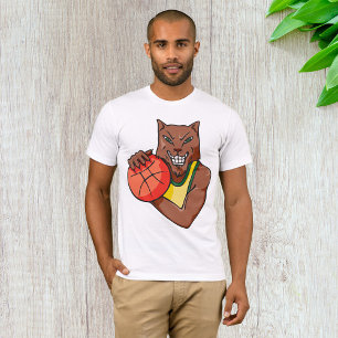 T-shirt Mascotte de basket-ball sauvage Fierce