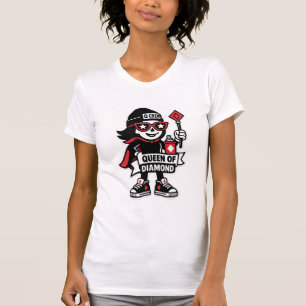 T-shirt Mascotte de la rue Queen of Diamonds — Édition des