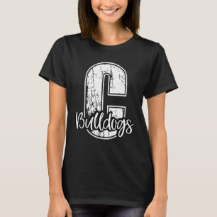 T-shirt Mascotte de l'esprit d'équipe de fan de sport scol
