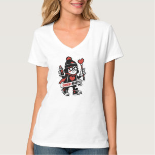 T-shirt Mascotte de rue Queen of Hearts — Grind Crew Editi