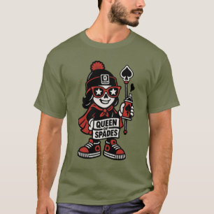 T-shirt Mascotte de rue Queen of Spades — Pro Grind Editio