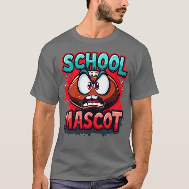 T-shirt Mascotte d'école Américain (Devant)