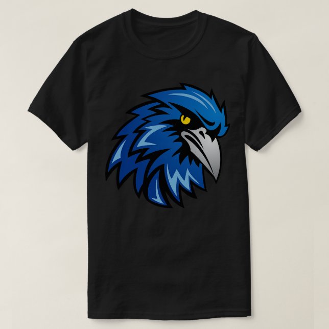 T-shirt Mascotte d'oiseaux bleus 1 (Design devant)