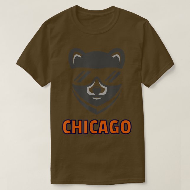 T-shirt Mascotte d'ours cool avec lunettes de soleil (Design devant)