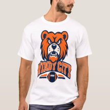 Mascotte d'ours de football de la ville venteuse F