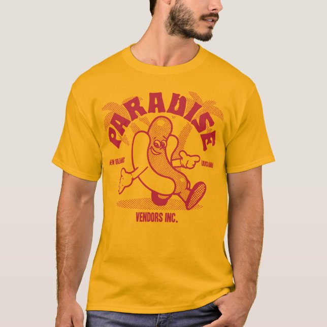 T-shirt Mascotte incorporée aux vendeurs Paradise (Devant)