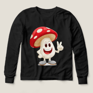 T-shirt Mascotte Mascotte de champignons amusant