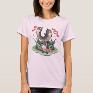 T-shirt Mascotte mignonne de poisson monstre