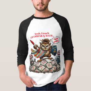 T-shirt Mascotte Professeur Chouette Drôle - Héros de Gram