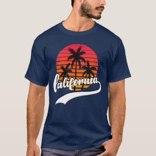T-shirt masculin Blue California Summer Retro Suns