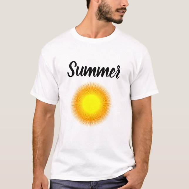 T-shirt masculin de base vacances été (Devant)