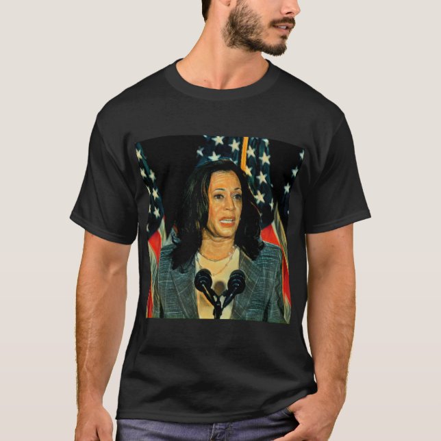 T-shirt masculin de l'art Kamala Harris (Devant)